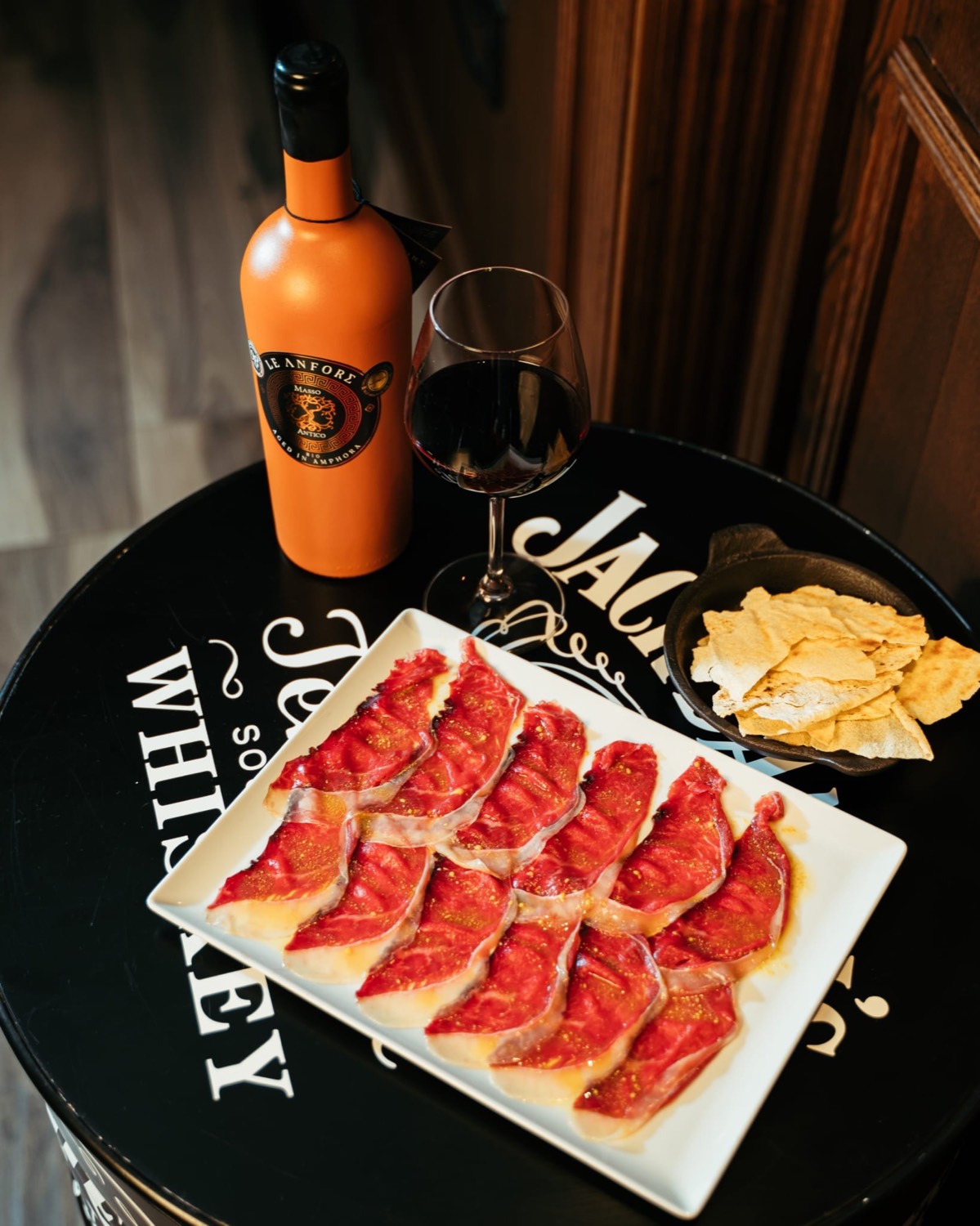 Tagliere di salumi e carpaccio di manzo — antipasto Domas Torvaianica